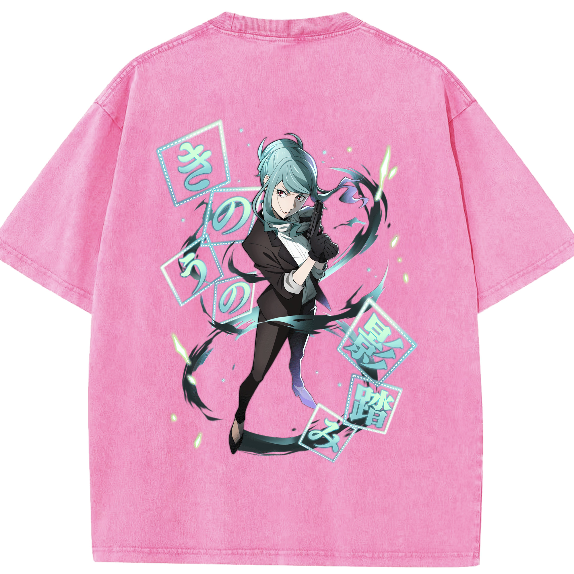 （画像用） 文豪ストレイドッグス Bungo Stray Dogs 綿100% ヴィンテージ風 半袖Tシャツ（背面プリント）